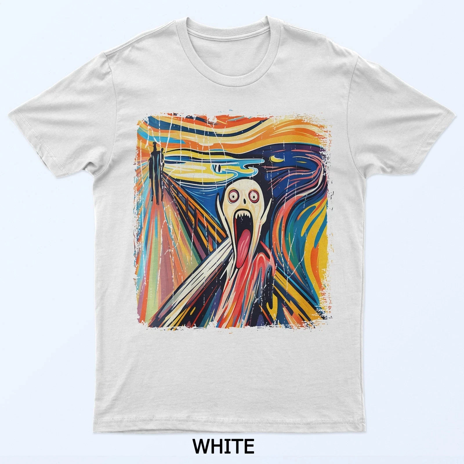 

Футболка Expressionist Artwork «Screaming Goat Face» Удобная и мягкая дышащая модная забавная мужская одежда Мужская футболка