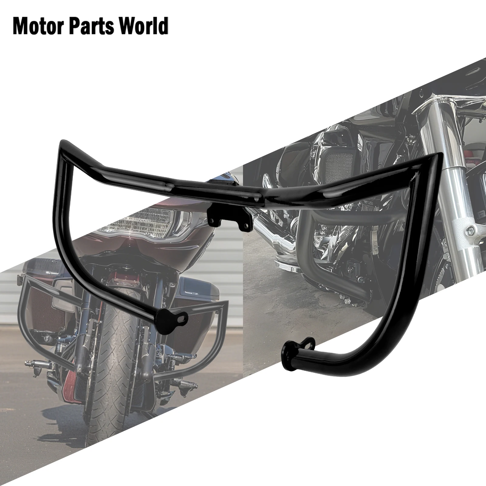Motorcycle Front Engine Guard Highway Crash Bar Pumper For Harley Touring Road King Electra Street Glide Ultra Limited 2014-2022