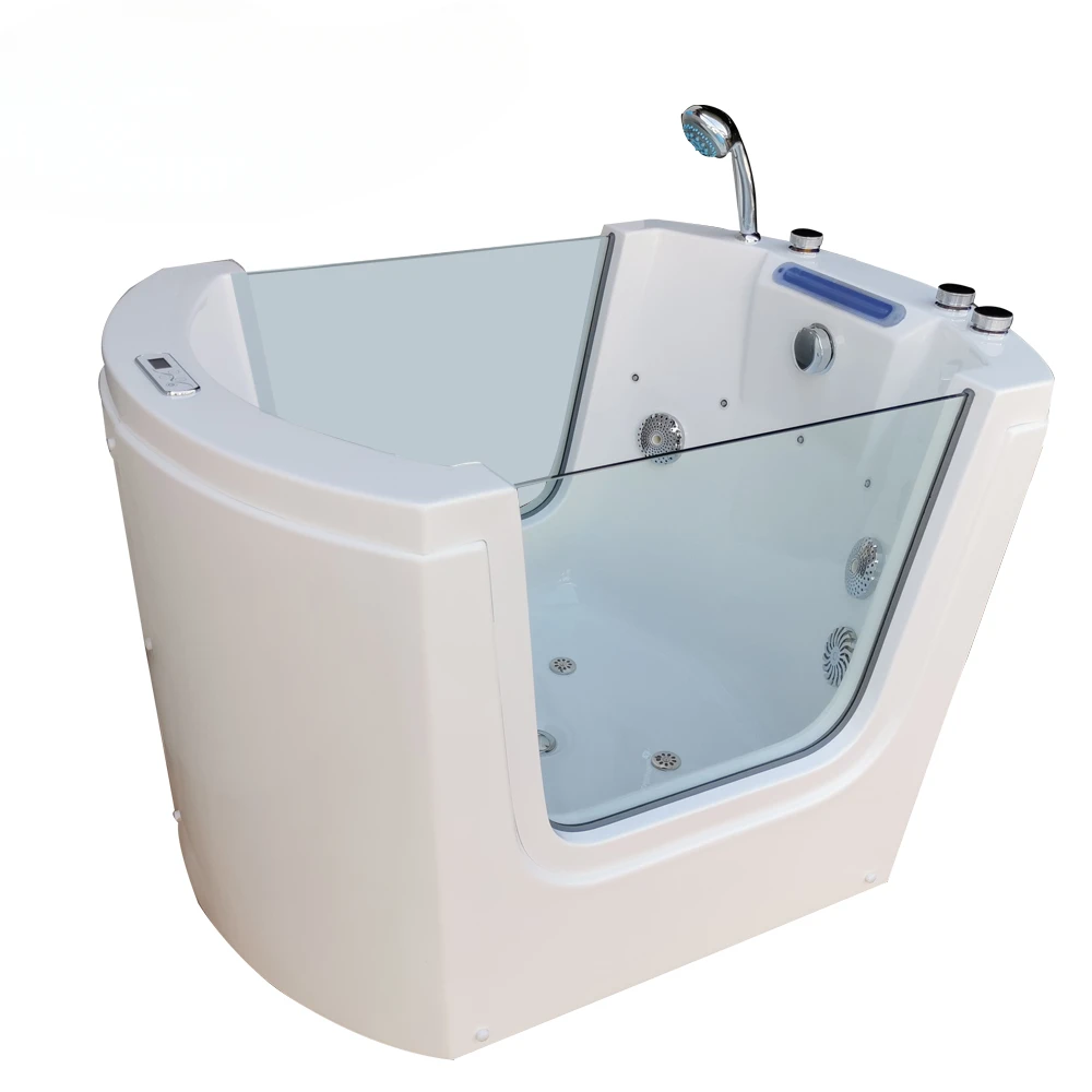 

Multifunctional freestanding baby soaking and spa bathtub acrylic kids bath tub