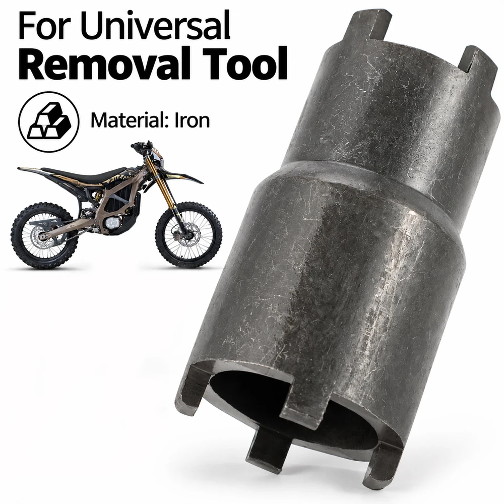 Motorcycle Universal Removal Tool  Double End 4-Prong Clutch Lock Nut Socket Universal For KTM Surron Lightbee Q20 IN10 Ebikes