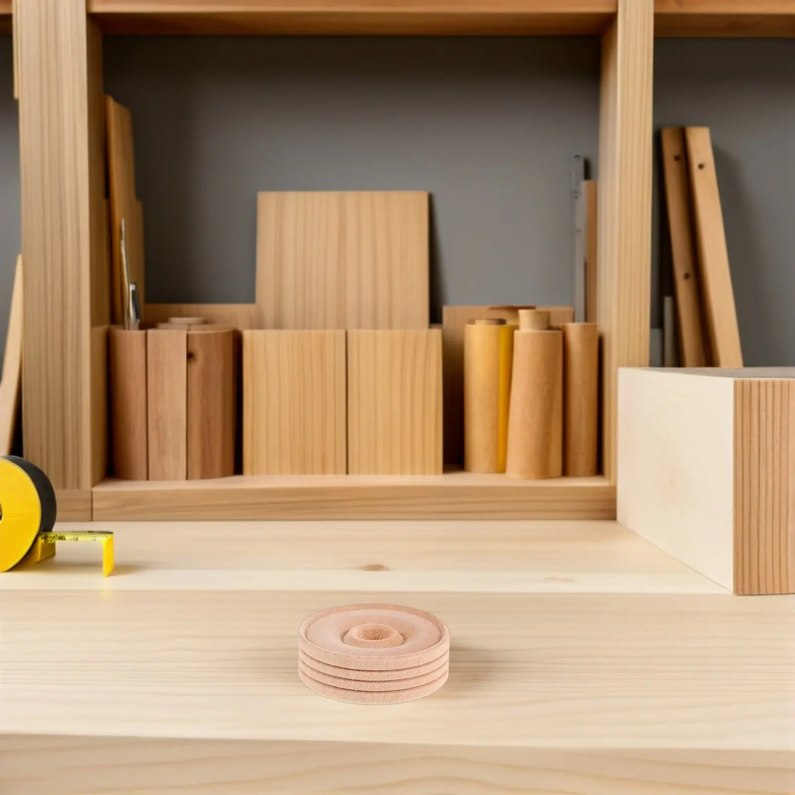 

30 шт. колес из массива дерева с отверстием 1,38 дюйма для DIY-проектов, автомобилей, транспортных средств, поделок, натуральное дерево, гладкая поверхность, прочные