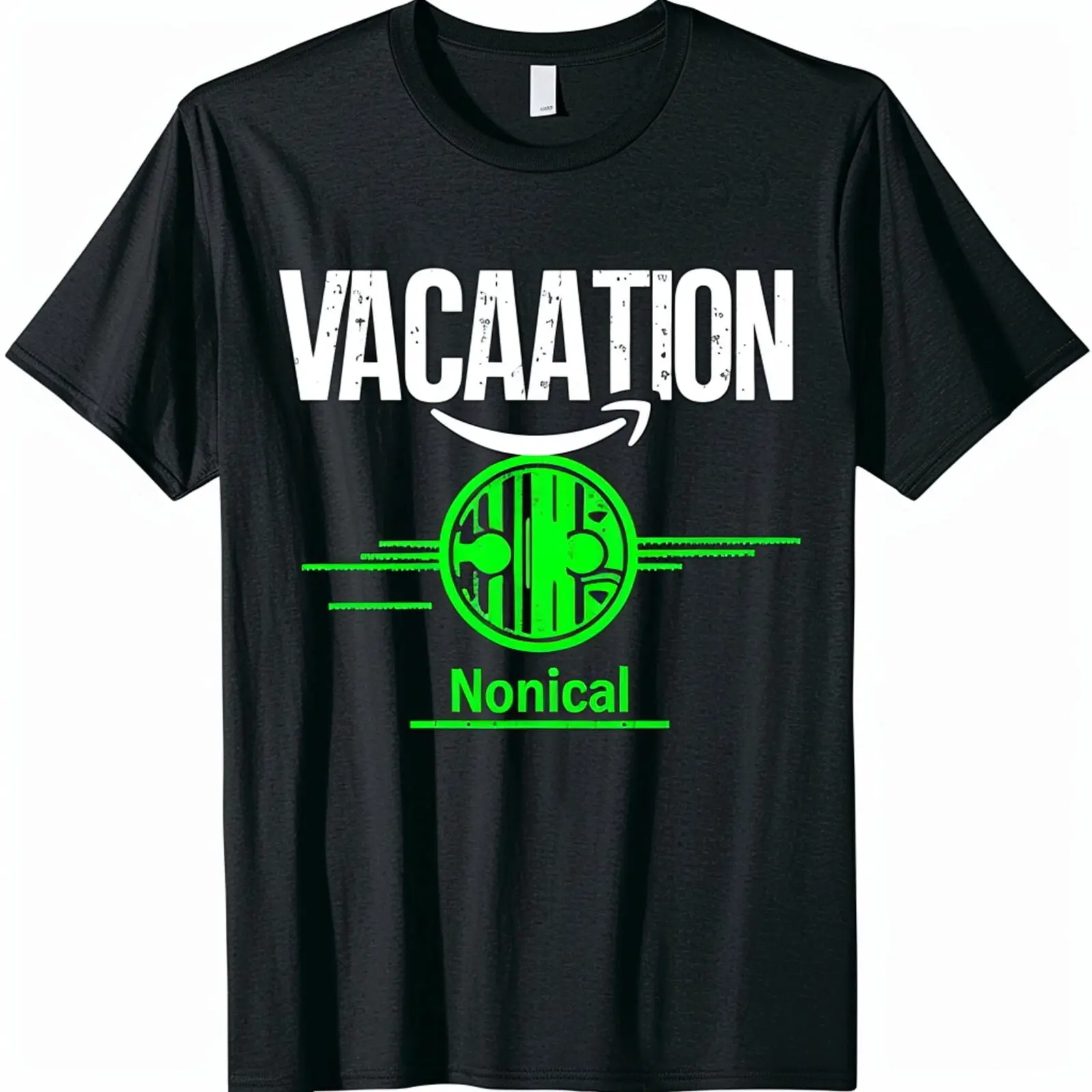 

Unleash Your Vacation Mode with our Exclusive 'VACATIONonical' Black TShirt