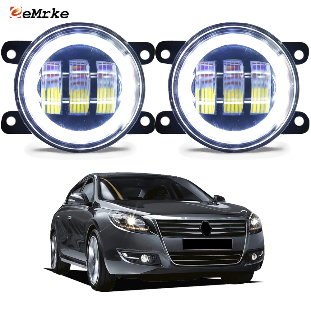 

Led Fog Lights PTF 30W Clear Lens for Renault Talisman Samsung SM7 L47 2012 2013 2014 Car Turn Signal Light Angel Eye DRL Lamp