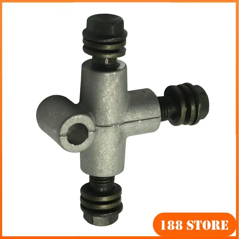 10 mm hydraulischer Bremsschlauch-Rohrverschraubungsanschluss, 3-Wege-T-Adapter für ATV Kart M10 x 1,25 für Motorrad Dirt Pit Bike ATV Bremse