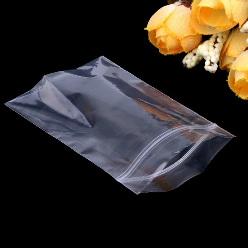 Durable Jewelry Zipped Lock Reclosable Plastic Poly Clear Bags image 4