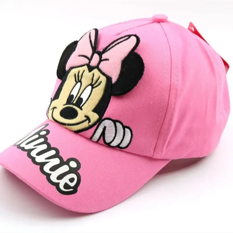 Cute Minnie Mouse Kids Cap Adjustable Elsa Princess Hats Boys Girls Baseball Cap