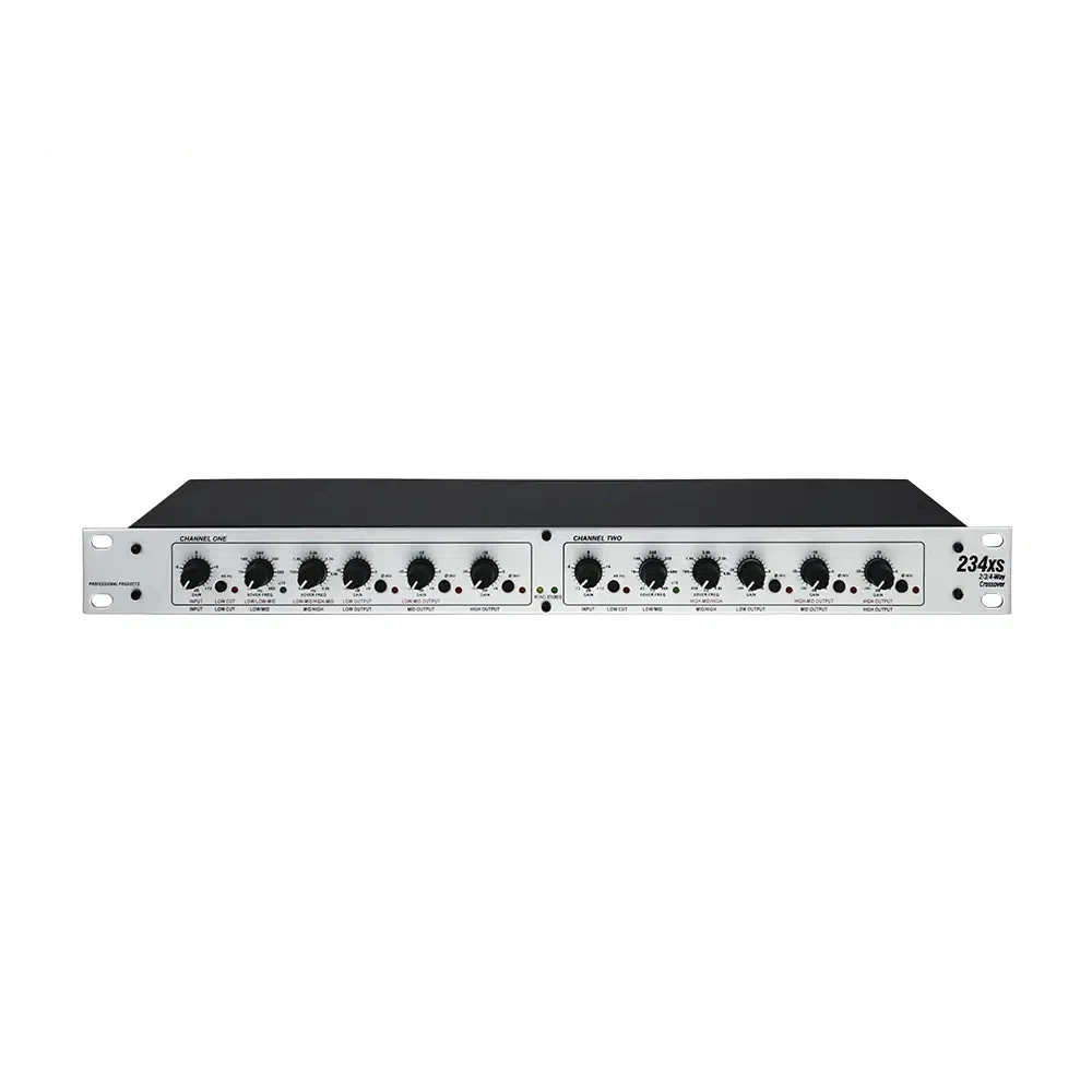 234XS Electronic Crossover Professional Sound Peripheral Equipments Stereo 2/3 Way Mono 4 Way Audio Crossover