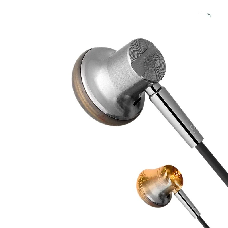 

Haifan ringing rhyme single dynamic flat head earphones, flat head plug HIFI enthusiast game earphones
