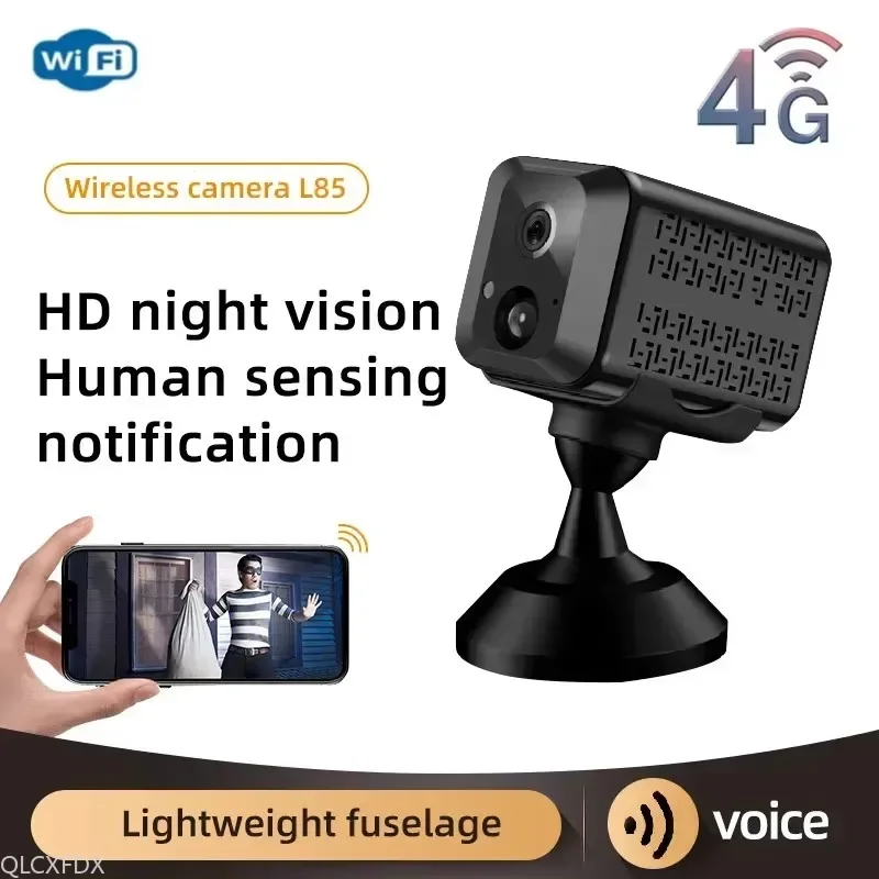 Mini cámara 4G SIM/Wifi, Monitor de seguimiento humano, visión nocturna, cámara IP CCTV de seguridad, cámara de vigilancia P2P, cámara de acción Espia