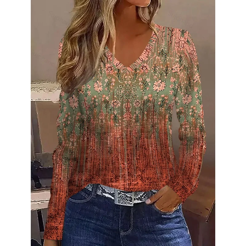 3D Print Fashion Elegant Casual Abstract Painting Gradient Tie Dye Floral Flower Plant Vine Leaves Small Floral Graphic All Over