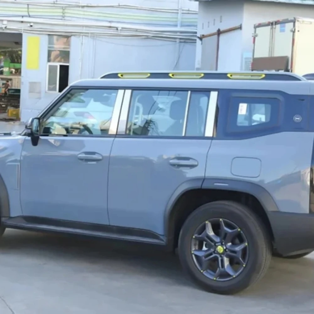 

ABAIWAI автомобильная оконная центральная стойка 3D наклейка яркая полоса для Jetour Traveller T2 2023 2024 2025 защитные детали 3D аксессуары