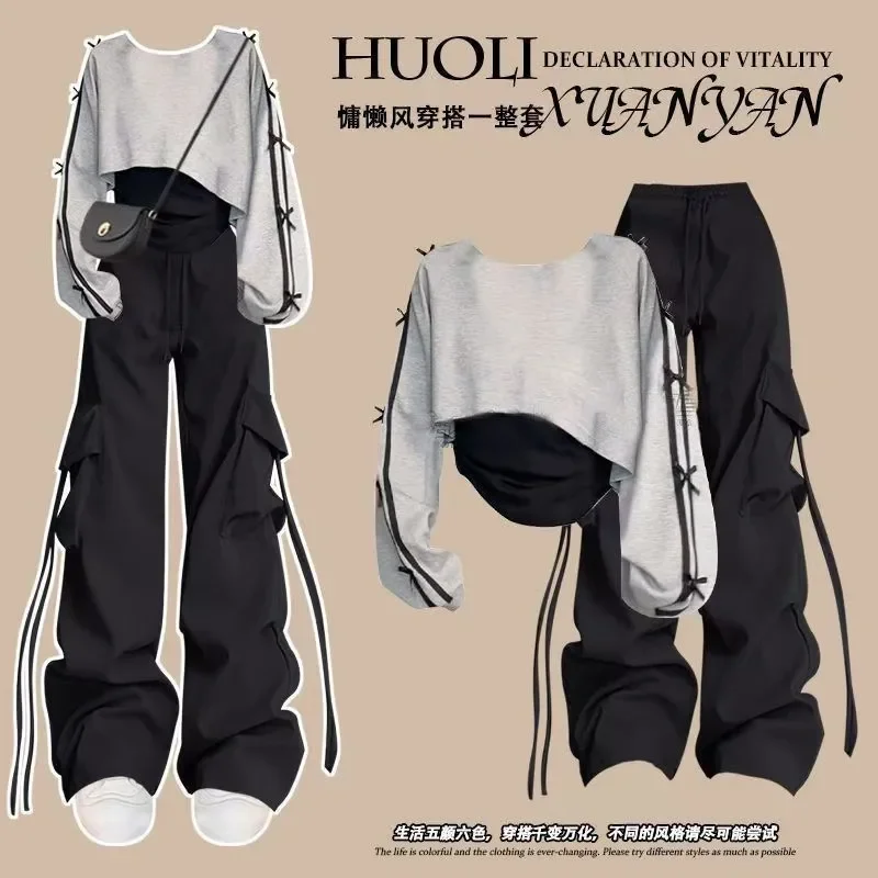 

Модные повседневные комплекты из 3 предметов, элегантные женские рубашки с длинным рукавом, жилет, брюки, новый костюм 2025 года