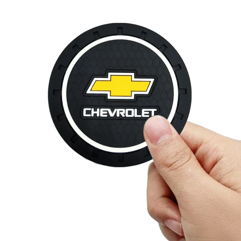 Car Anti Slip Coaster Anti-noise Water Cup Pad Cushion Car Accessories For Chevrolet Cruze Malibu Sail Spark Captiva Equinox