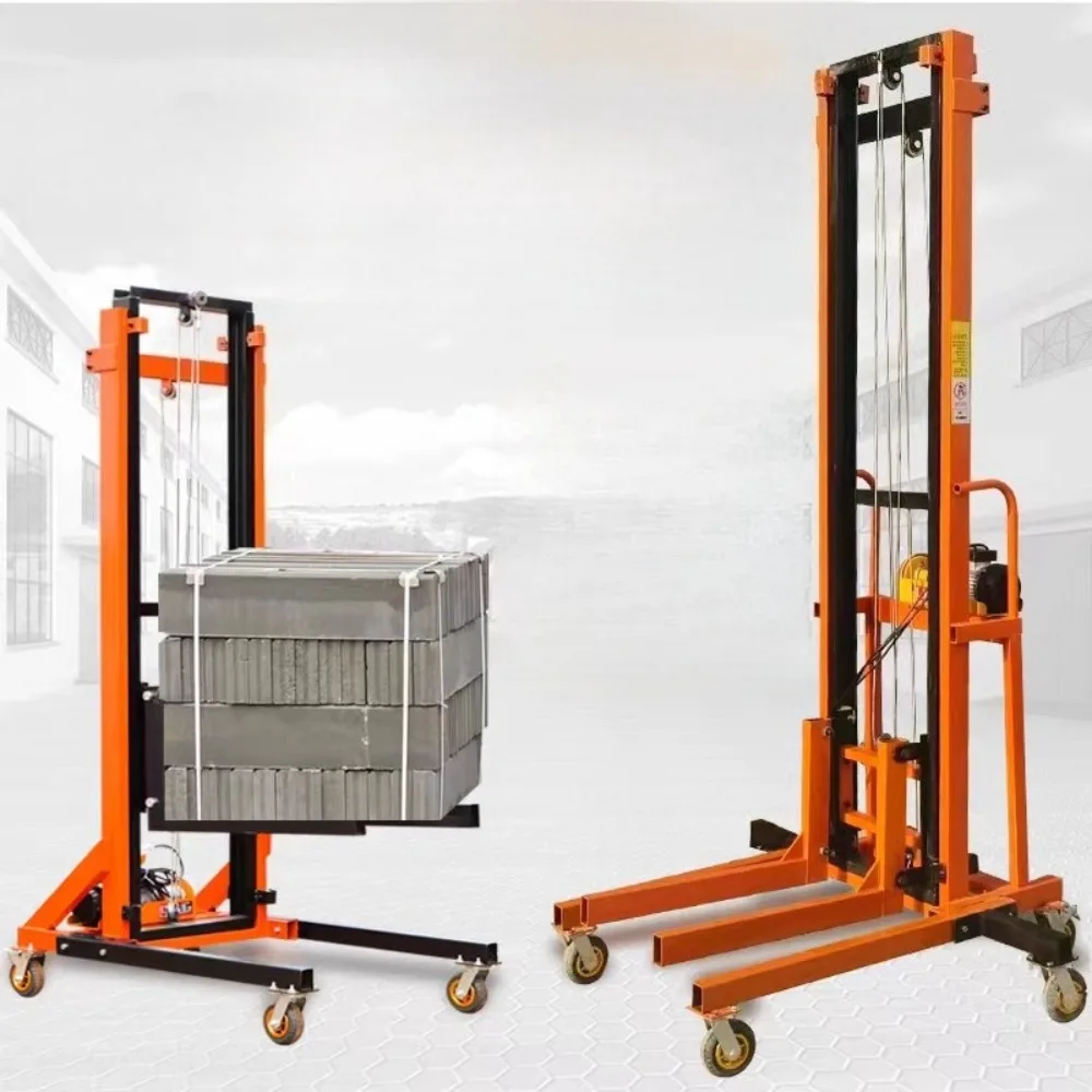 Electric brick loading machine mobile lift construction site loading machine fire pipe installation hoist fully automatic