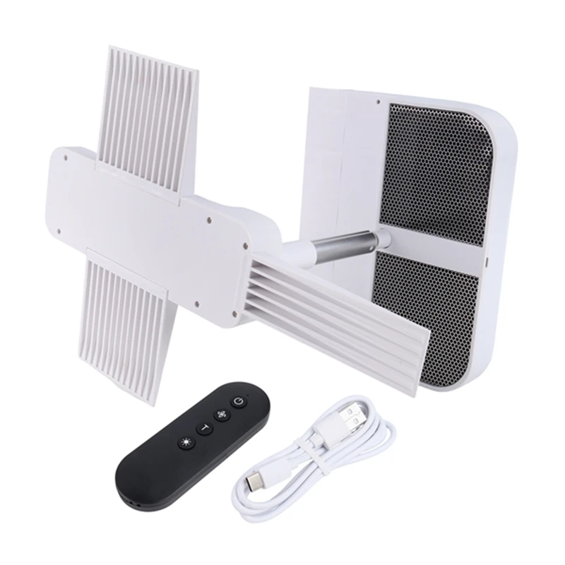 Super Sale Under Blanket Air Circulation Fan with Remote Control 5 Adjustable Wind Speeds Quiet Bed Cooling Fan