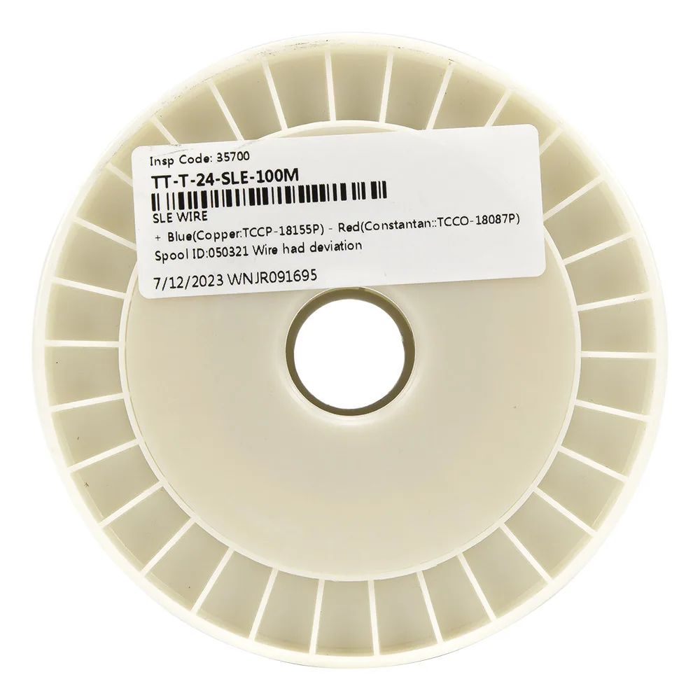 Imagem -02 - Série tt 24awg 100m Rolo k j t e Termopar Fio Sólido Pfa Cabo de Fio de Compensação de Fio de Extensão para Sensor de Temperatura