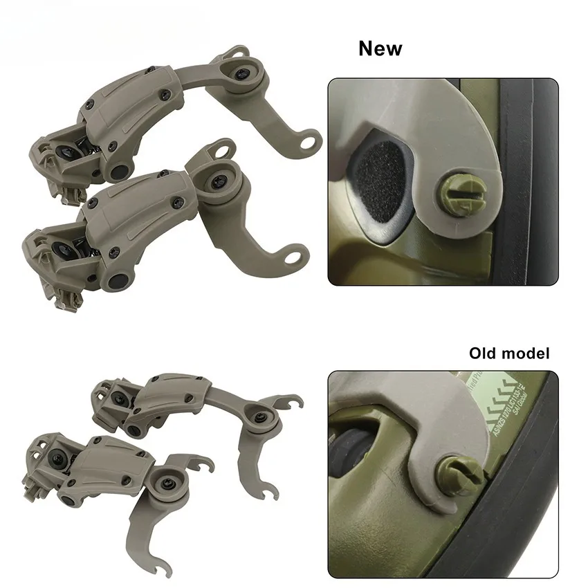 For Howard Leight ARC Helmet Mount Rail Adapter for Howard Leight Impact Sports Sound Amplified Electronic Shooting Headset