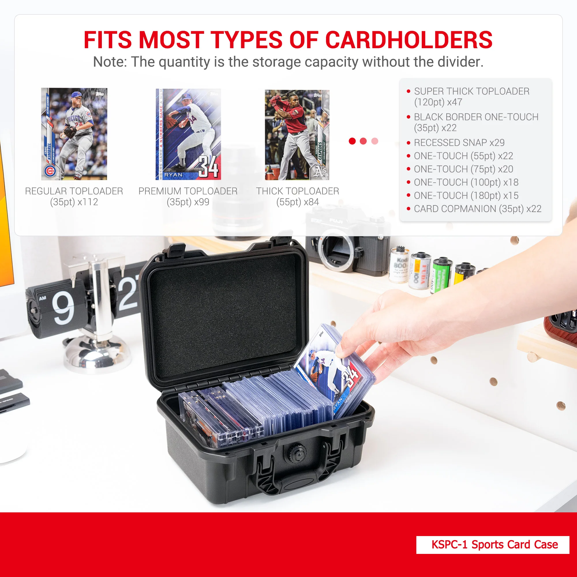 Toploader caixa de armazenamen - Card Top Loader avaliação e preço