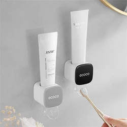 Automatic Dust-proof Toothpaste Dispenser Wall Mounted Stand Adults&Children Toothpaste Squeezer Holder Bathroom Accessories Set