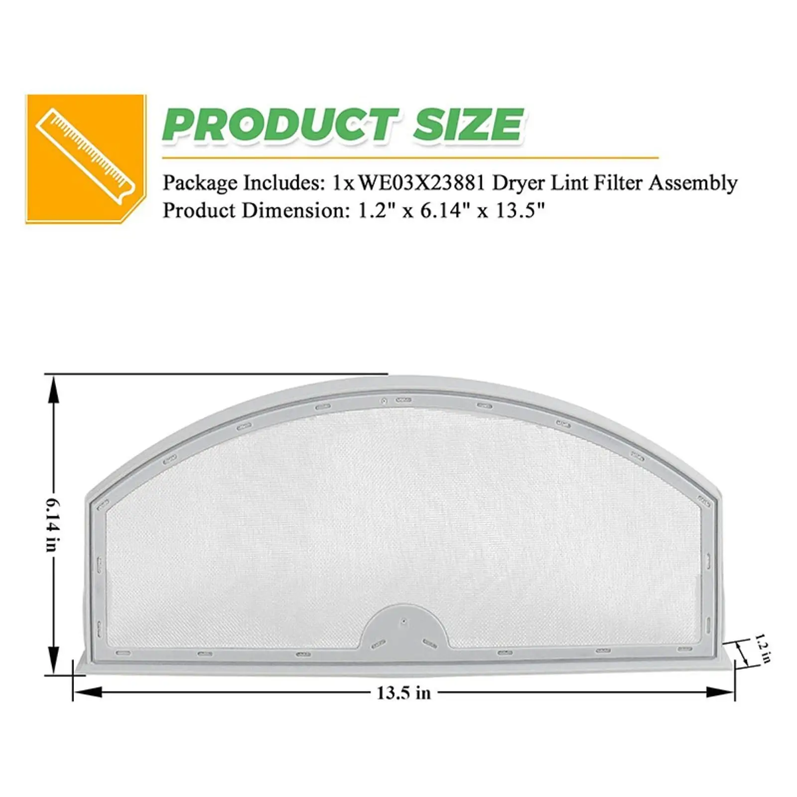 Dryer Lint Filter Upgraded Home Appliance Fitment Replaces Mesh Lint Catcher