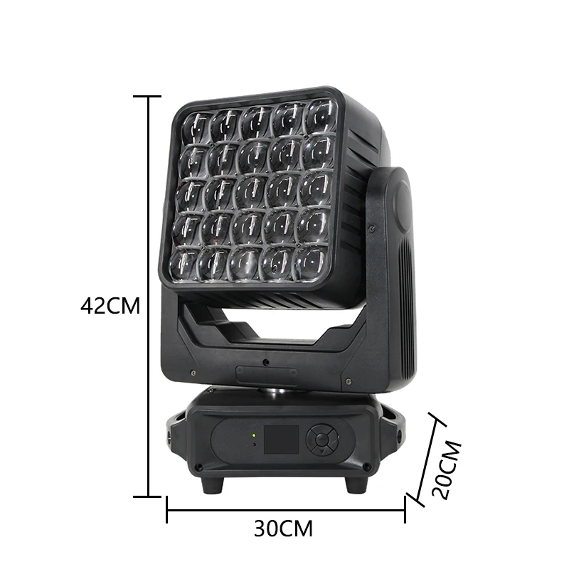 Professional Stage Lighting HOGNHE Matrix Moving Head Light Wash Zoom RGBW 25 LED Pixel And Strobe Light Beam Wash