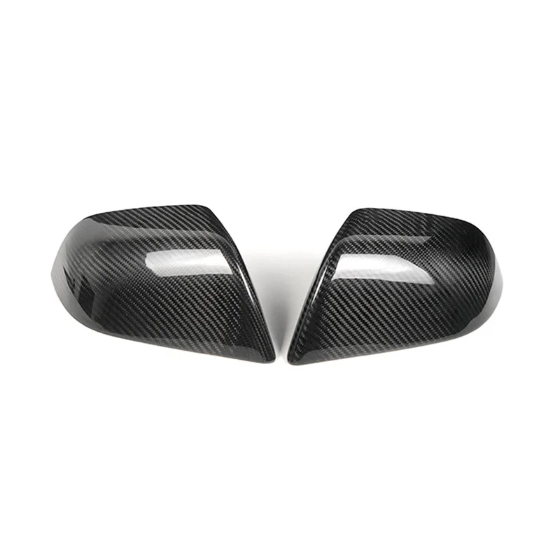 Real Carbon Fiber For Tesla Model 3 2024 + Highland  2PCS Side Mirror Covers Rearviews Mirrors Caps Decor