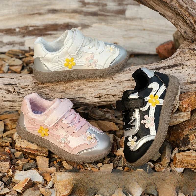 

Kids Sneakers for Girls 2025 New Toddlers Causal Shoes Spring Autumn Chunky Versatile Children School Basketball Shoes Non-slip