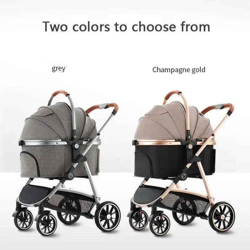 Pet Travel Bag Pet Stroller Carrier Outdoor Weather Cover Pet Cart Dog Travel Stroller Trolley Cart