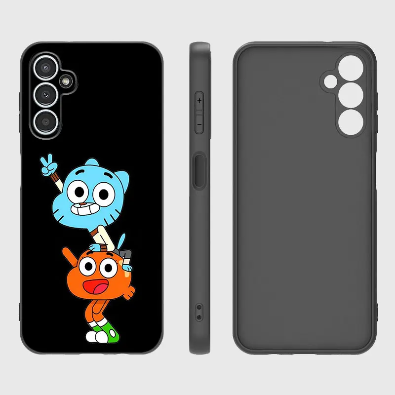 Caixa do telefone de Gumball e Darwin para Samsung, A13, A22, A24, A32, 4G, A25, A34, A35, A52S, A53, A54, A55, A73, 5G, A12, a14, A15, A23, A31, A33, A50, A51