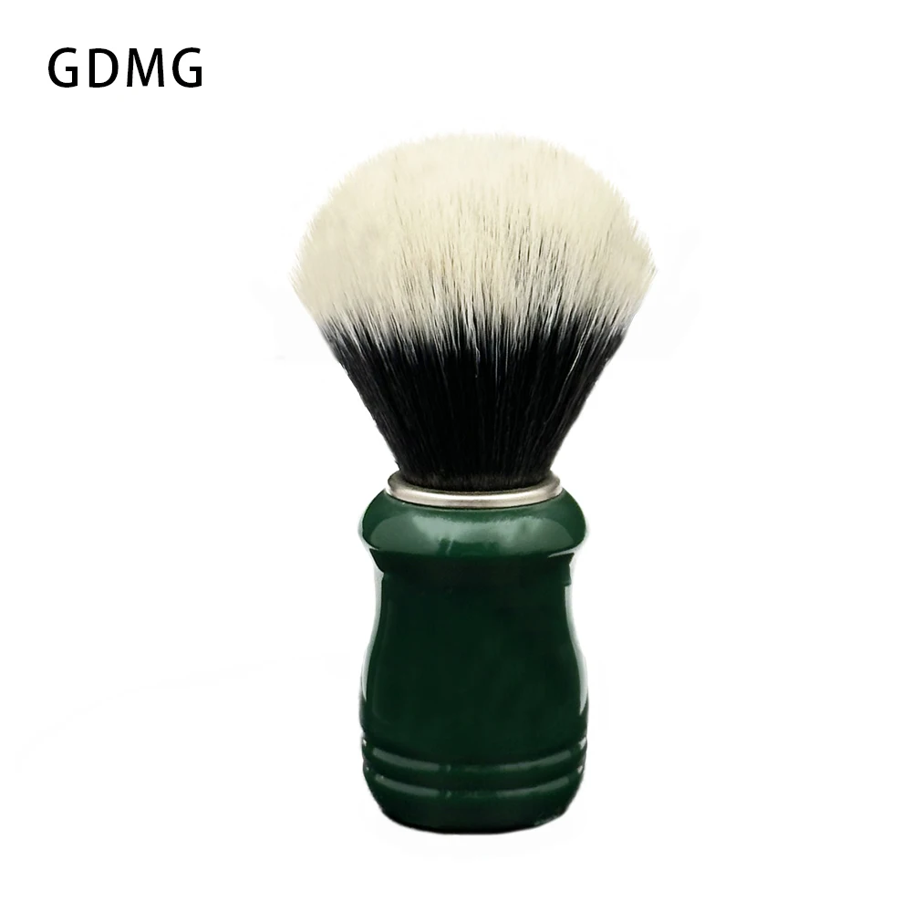 Men\'s Shaving Brush ABS Beard Brush Dark Green Shave Handle Facial Beard Cleaning Tool High Quality Professional Salon Tool 22mm