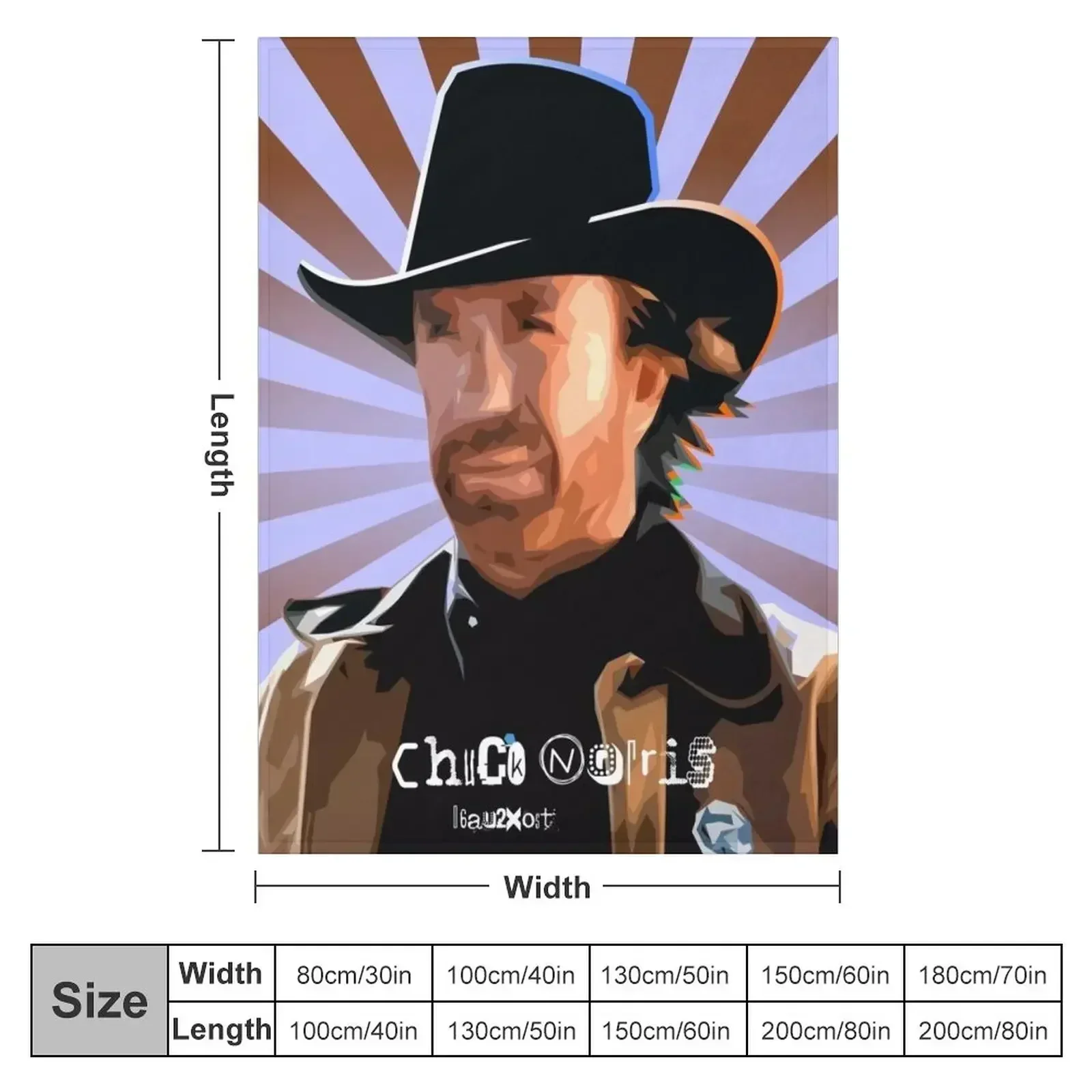 Chuck Norris Throw Blanket couch cozy soft plush fuzzy picnic outdoor blanket