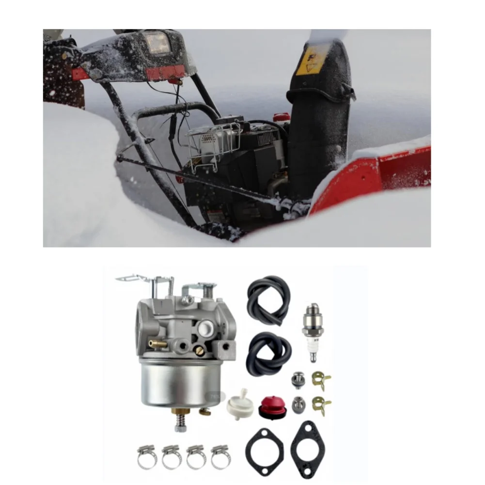 Adjustable Carburetor Kit for Tecumseh Snow Blower Fits For HM70 For HM80 HMSK80 HMSK90 Models with Easy Performance Adjustment