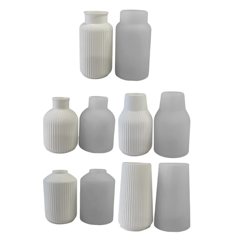 Silicone Vase Molds for Creating Customized Plant Holders and Organizers R3MC