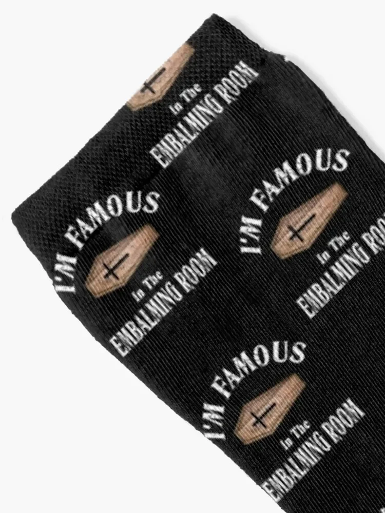 I'm Famous In The Embalming Room Socks Antiskid soccer cool short Children's Socks Men Women's