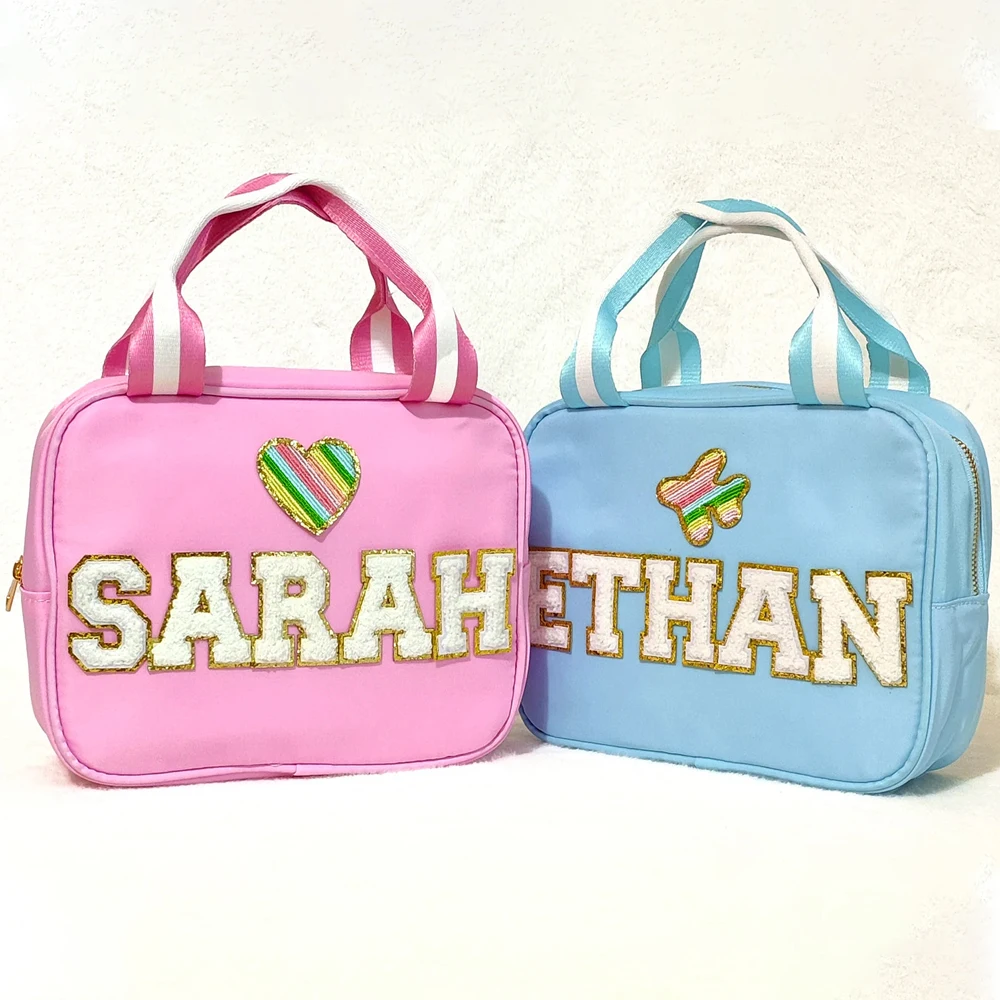 

Waterproof Nylon Lunch Box Picnic Food Carry Bag Oil Proof Lunch Bag Handle Cooler Bag Kids School Cooler Lunch Hand Bags