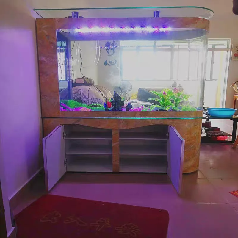 Personalizzazione. Luce LED ecologica per acquario in vetro ovale di grandi dimensioni creativa con alimentatore plug-in ricaricabile per camera da letto Livin