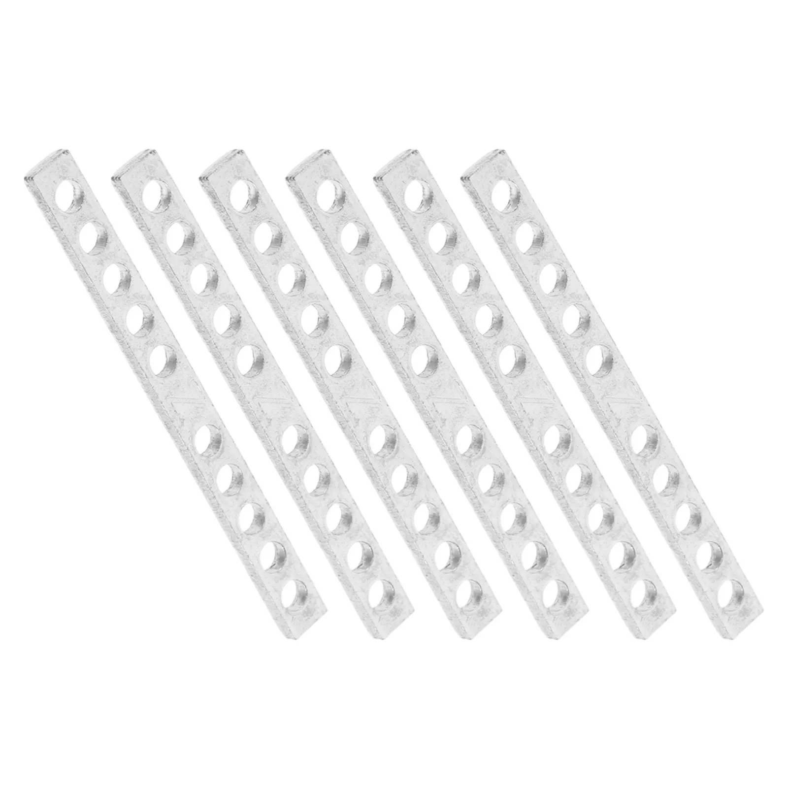 10Pcs Guitar Pickup Spacer Bar Metal Strip Precision Height Calibration 6-String Humbucker Keeper Bar 10 Holes 5Mm Width