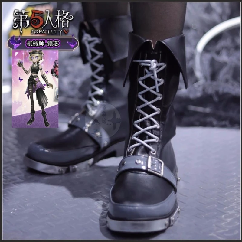 Tracy Reznik Cosplay Boots Game Identity V Anime Women PU Leather Cos Shoes Women Girls Halloween Carnival Party Game Prop Shoes