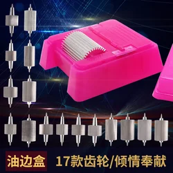 17 Styles Roller Convenient Square Hotpink Leather Crafts Good Quality Belt Backpack Sew Repair DIY Tool Edge Oil Painting Box