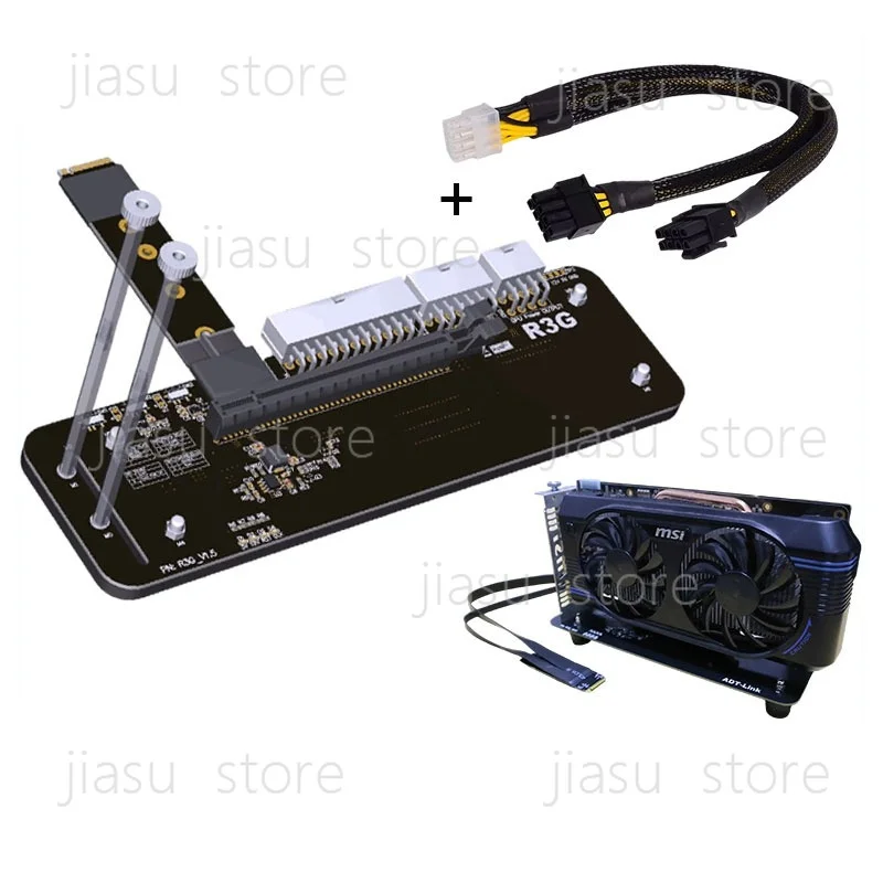 M.2 NVMe edge to PCIe x16 connector ADT-Link PCIe x16 to M.2 NVMe eGPU Adapter R43SG 4.0 eGPU for NUC / ITX / STX / Notebook PC