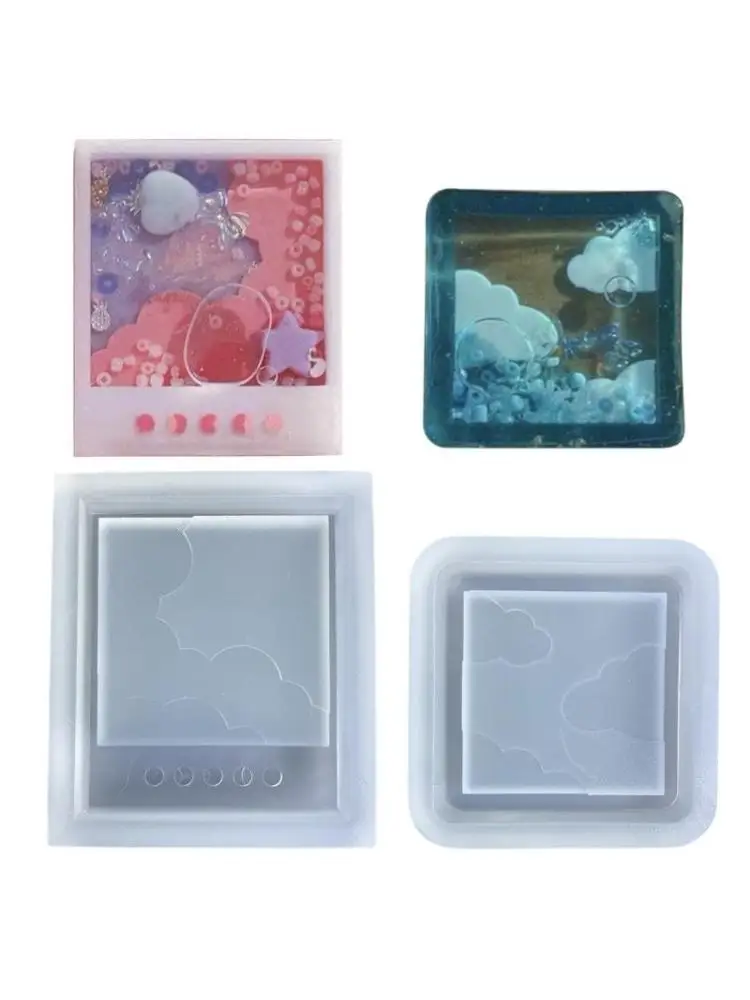 

Блестящие глянцевые силиконовые формы для украшения, облачная оконная рама, брелок для ключей, форма «сделай сам»