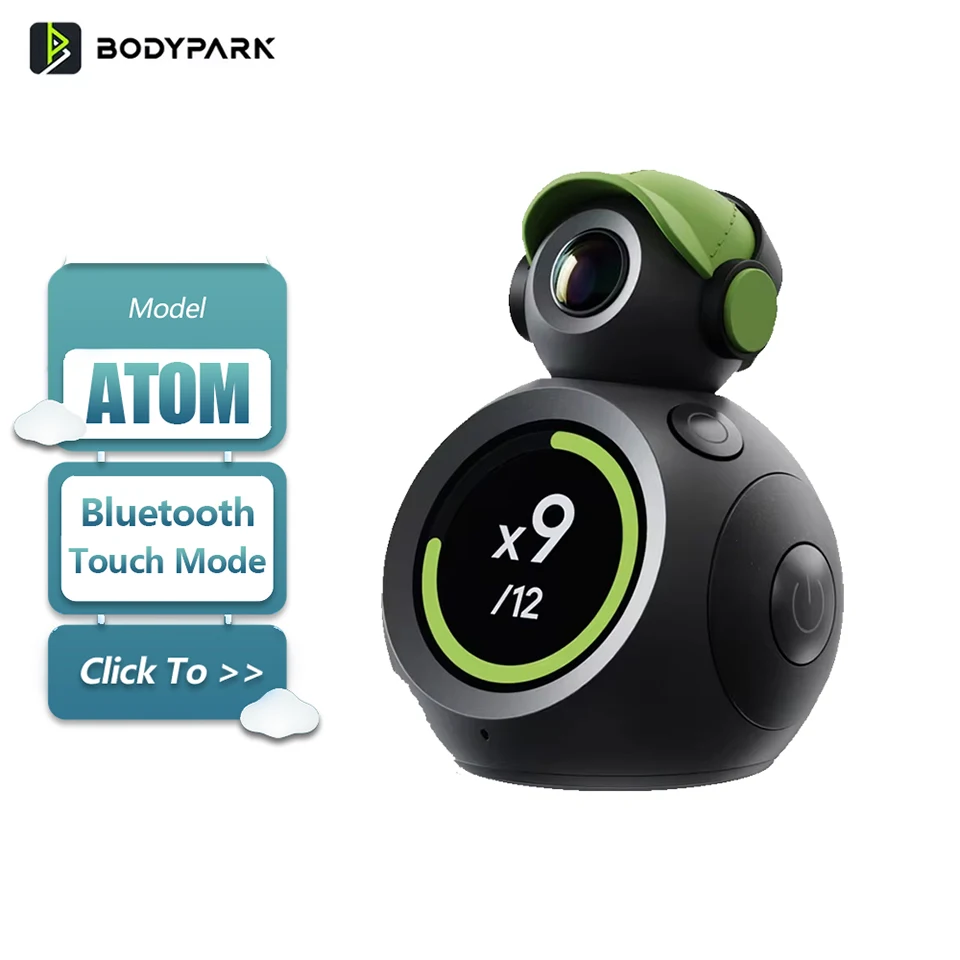 BodyPark ATOM Intelligent AI Fitness Device with 160° Ultra-wide Angle Bluetooth for Personal Smart AI Health Parner