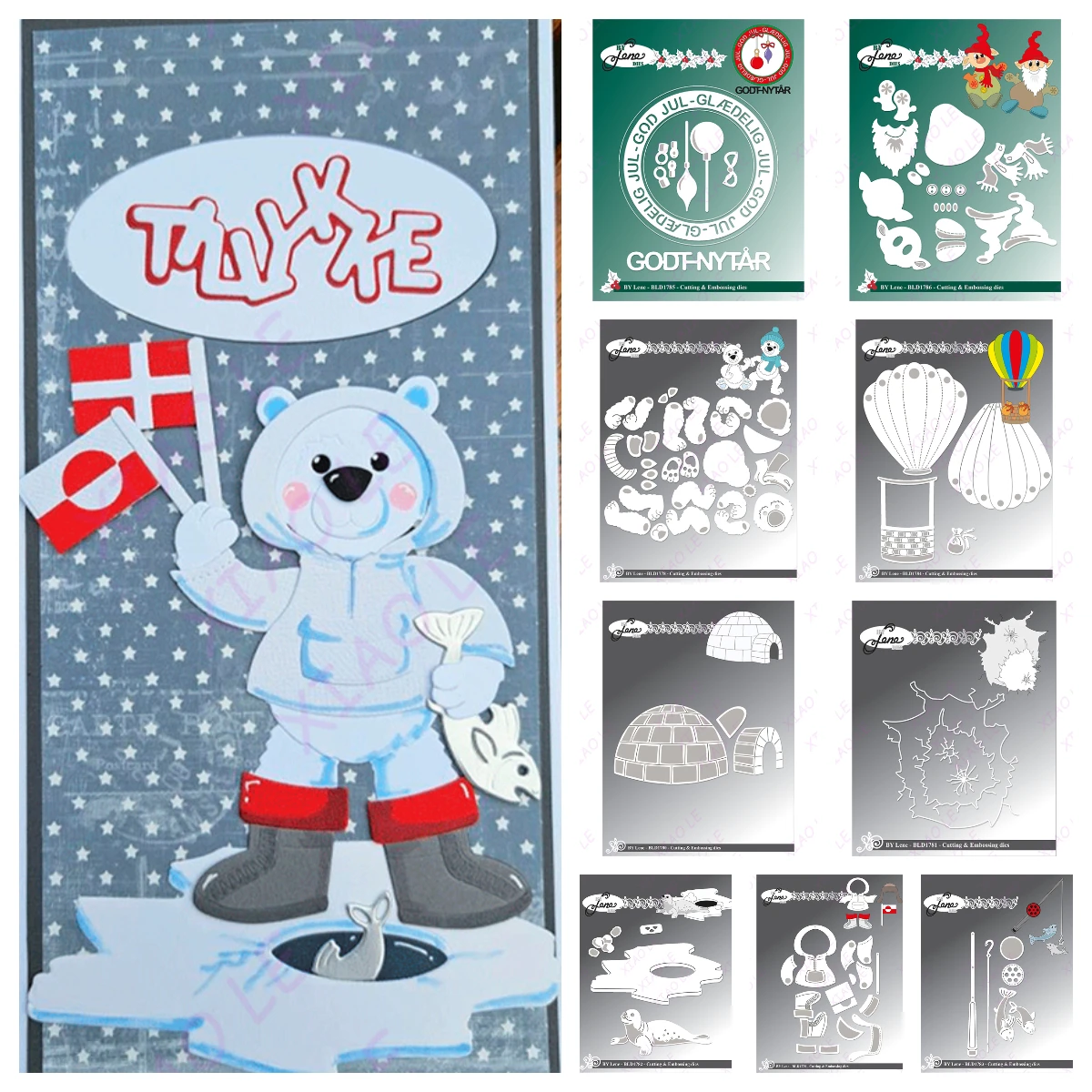 

Merry Christmas Gnomes Balloon Cutting Dies Craft Embossing Make Paper Greeting Card Making Template DIY Handmade 2025 New