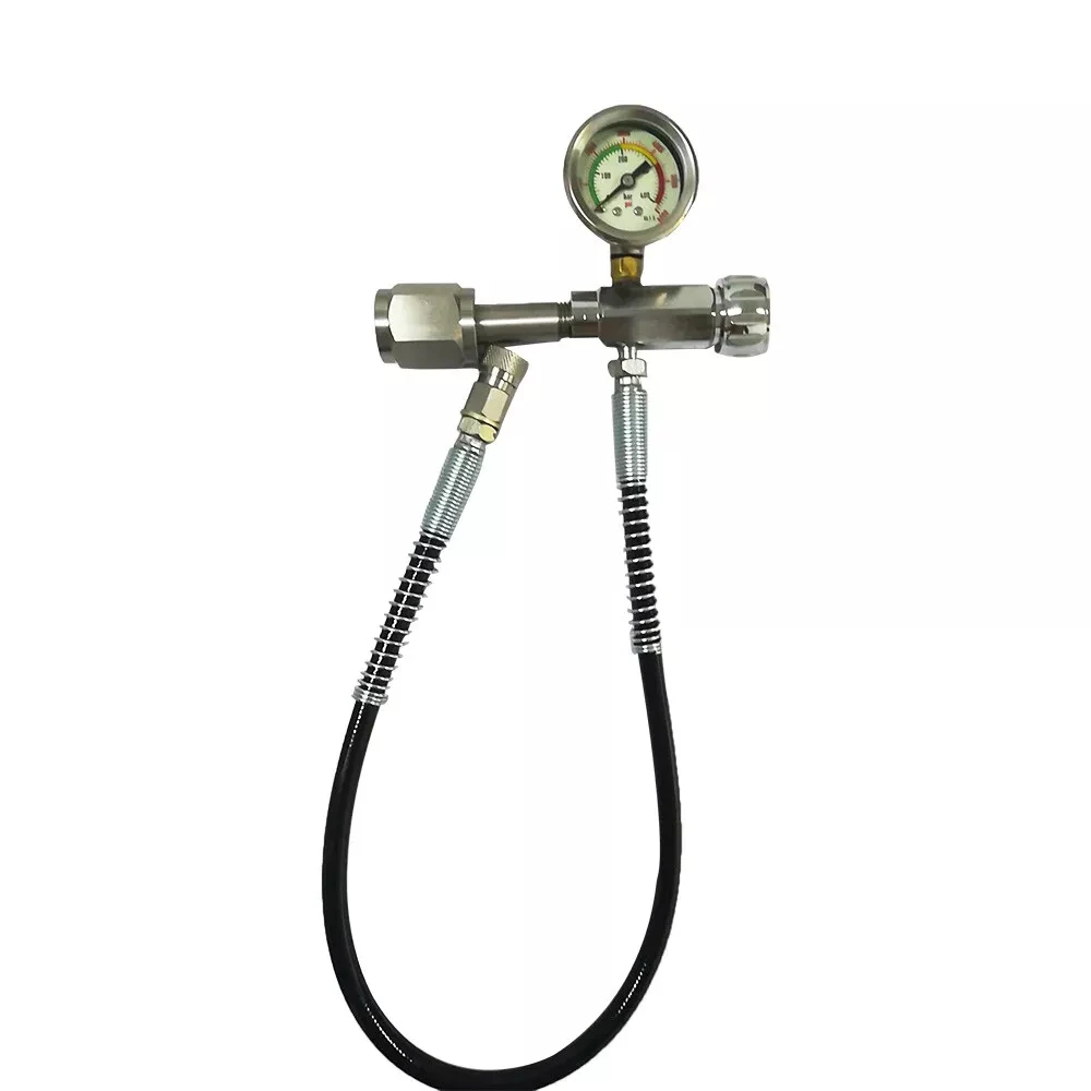 Válvula de conector de carga de recarga PCP SCBA, Adaptador de llenado de aire de tanque de oxígeno de buceo