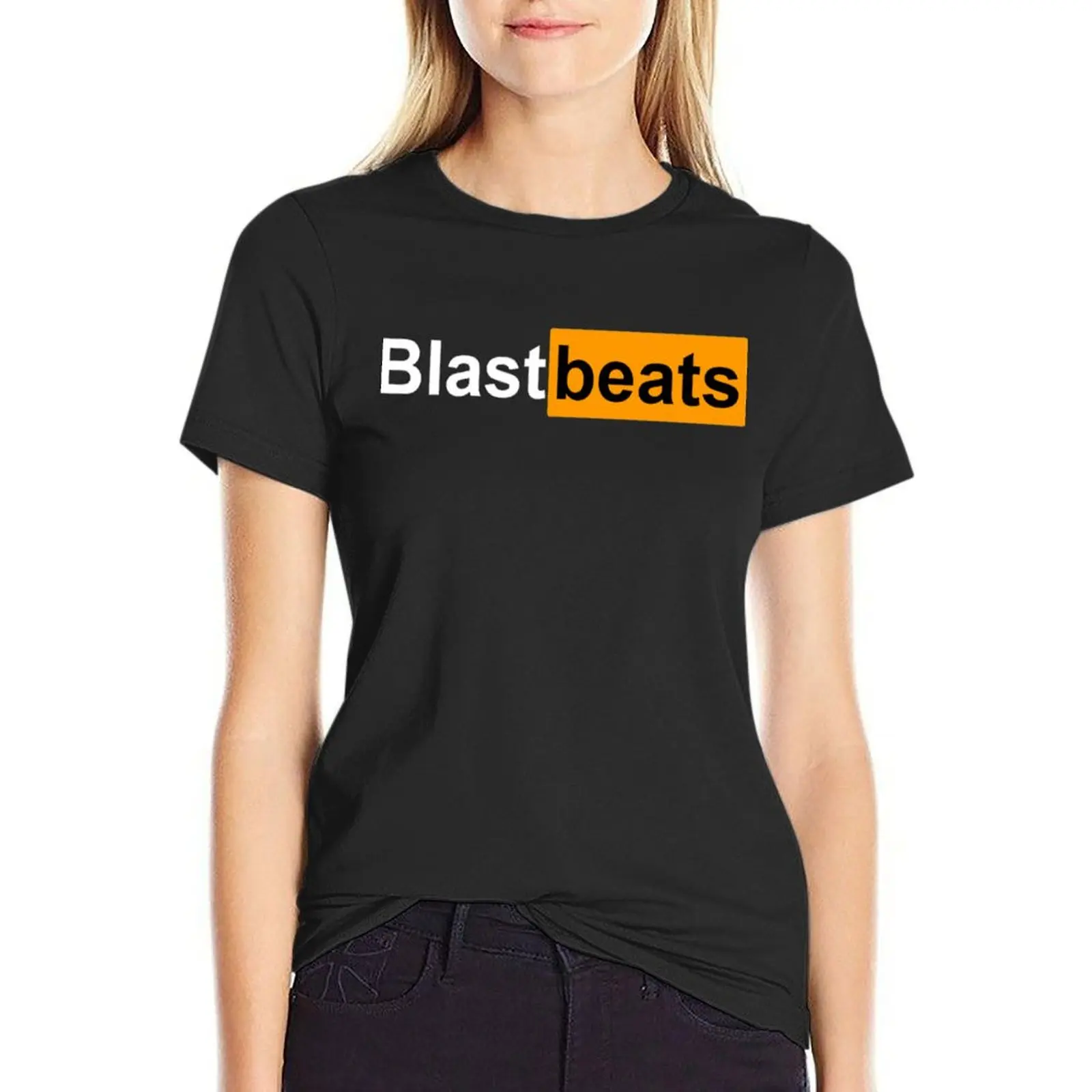 

blast beats T-Shirt summer tops blanks graphics Woman clothes