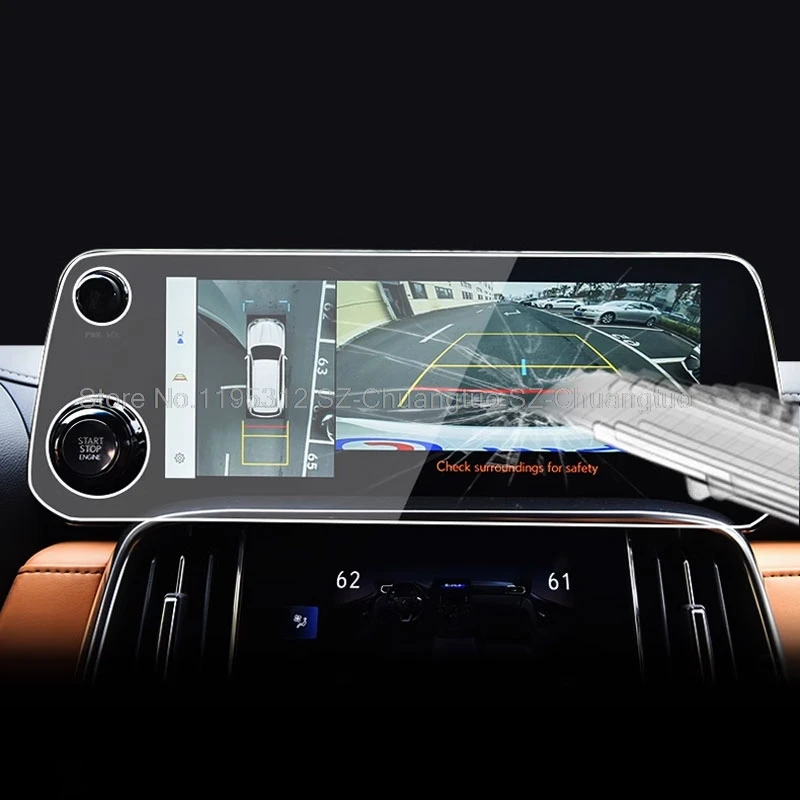 Tempered Glass Screen Protector  film For Lexus lx500 lx600 2022-2023 12.3 inch Car infotainment GPS Navigation anti-scratch