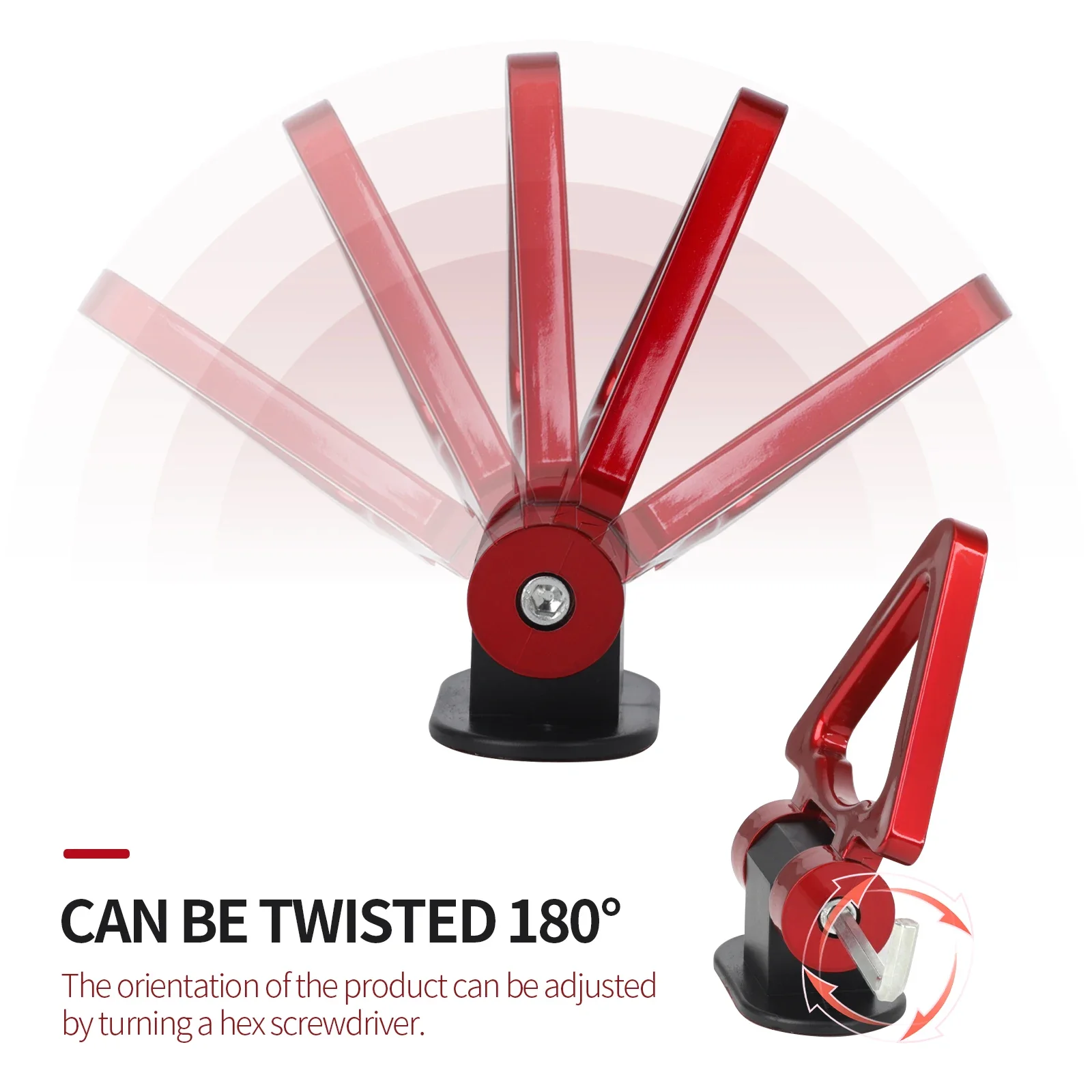 ABS محاكاة سباق الوفير مقطورة هوك سحب هوك ملصق JDM العالمي سيارة التصميم ملصق Tralier سحب هوك عدة