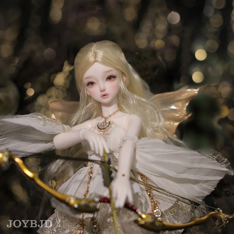 

Fantasy Angel Firefly 1/6 Big Boobs Wings Spray Gradient Gold Guardian Of Light Elf Archer BJD Resin Ball Jointed Doll