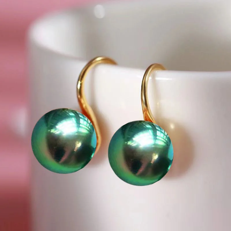 Senlissi- Retro Palace Ohrstecker aus 925er Sterlingsilber für Damen, 12 mm, natürliche Hotan-Jade-Ohrringe, 18-Karat-Ohrringe, feiner Perlenschmuck, Geschenke – Detail 9