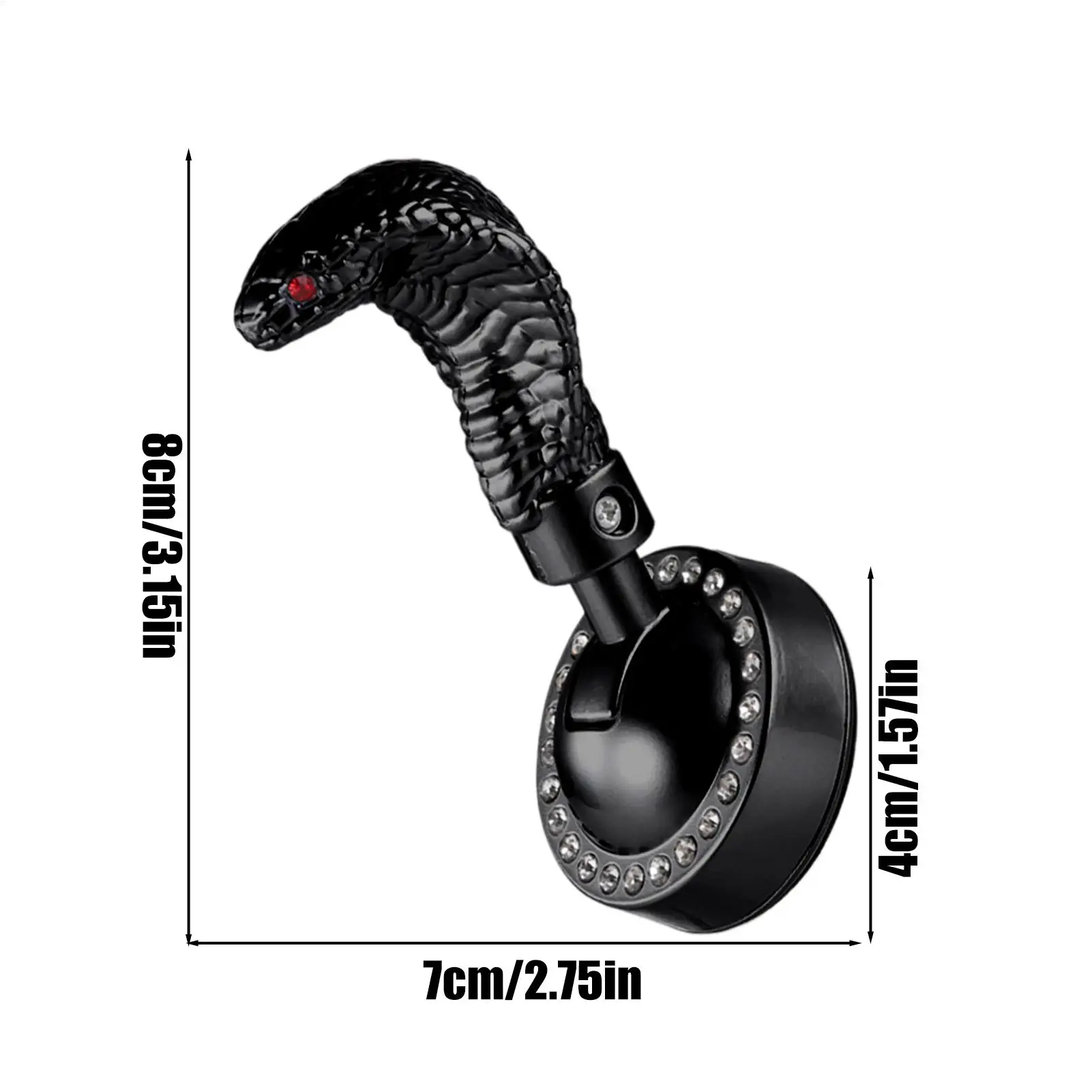 Voiture un bouton démarrage sorcières alliage voiture démarrage bouton d'arrêt décoratif serpent conception bouton poussoir partie Joystick voiture démarreur protecteur